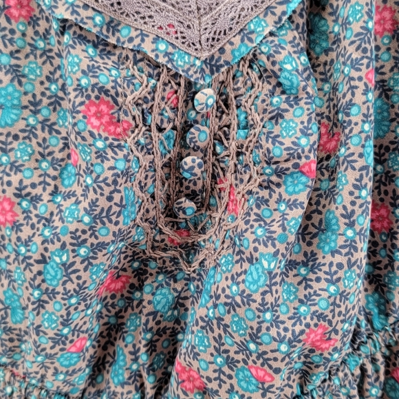 American Eagle Outfitters Womens Size 0 Dress Tank Spaghetti Strap Gray Blue - Picture 3 of 8